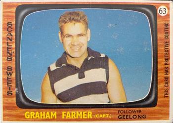 1967 Scanlens VFL #63 Graham Farmer Front